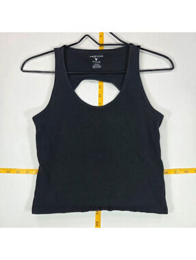 American Eagle ribbed cropped tank top medium
